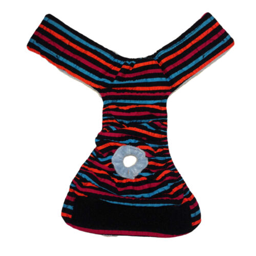 stripes on black diaper - full stripes on black diaper - full