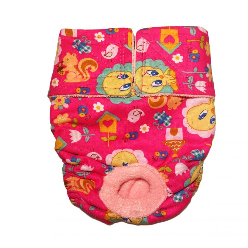 Tweety Bird on Pink Premium Waterproof Dog Diaper