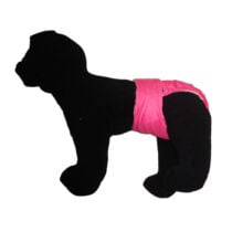 white polka dot on pink pul diaper – model 1