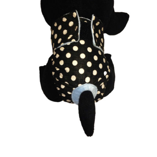 white polka dot on vintage black diaper - model 2 white polka dot on vintage black diaper - model 2