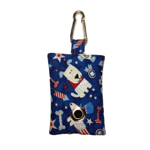 patriotic doggie poop bag dispenser