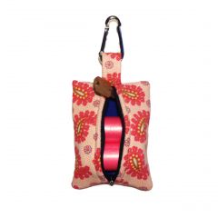 Pink Paisley Dog Poop Bag Dispenser
