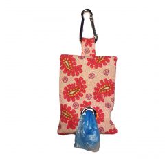 Pink Paisley Dog Poop Bag Dispenser