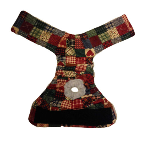 plaid and heart patch diaper - full plaid and heart patch diaper - full