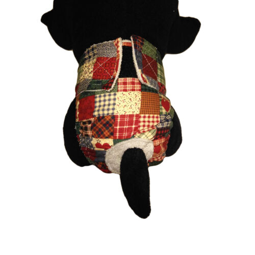 plaid and heart patch diaper - model 2 plaid and heart patch diaper - model 2