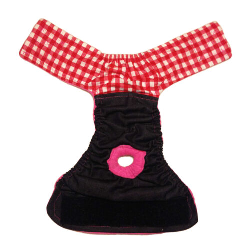 red checker on denim diaper - full red checker on denim diaper - full