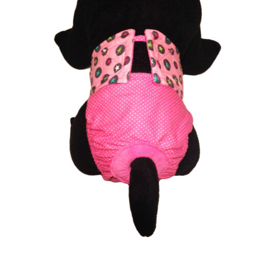 star circles on pink polka dot diaper - model 2 star circles on pink polka dot diaper - model 2