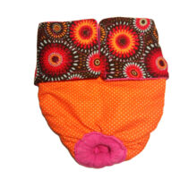 Starblast on Orange Polka Dot Premium Waterproof Dog Diaper