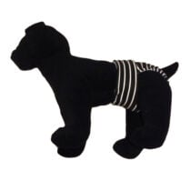 white stripes on black diaper – model 1