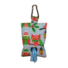 Owl with Glitter Dog Poop Bag Dispenser