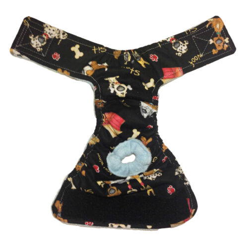 good doggie on black diaper - full good doggie on black diaper - full