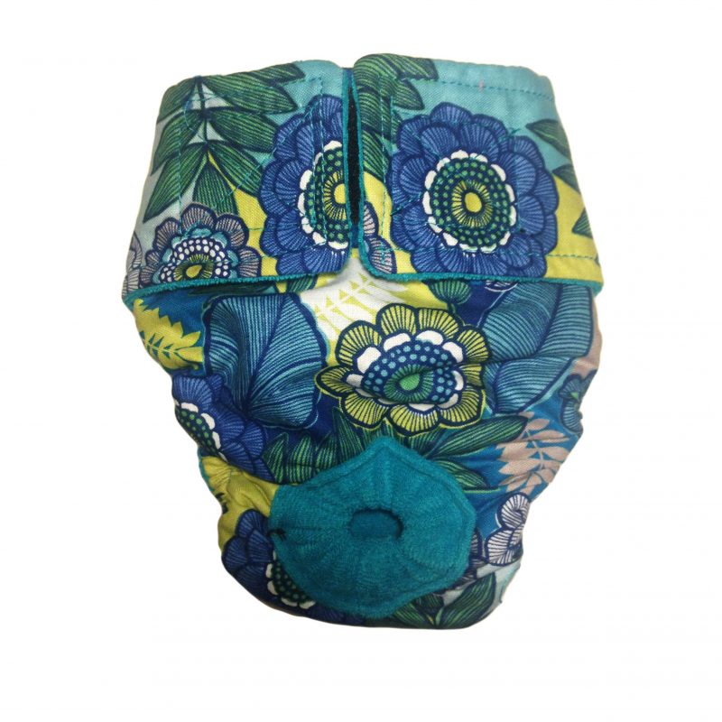Blue Flower Blossom   Cat Diaper