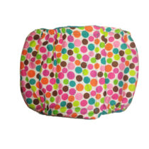 Colorful Polka Dot on White  Dog Belly Band