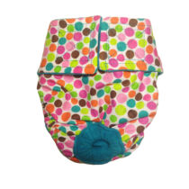Colorful Polka Dot on White Premium Waterproof Dog Diaper