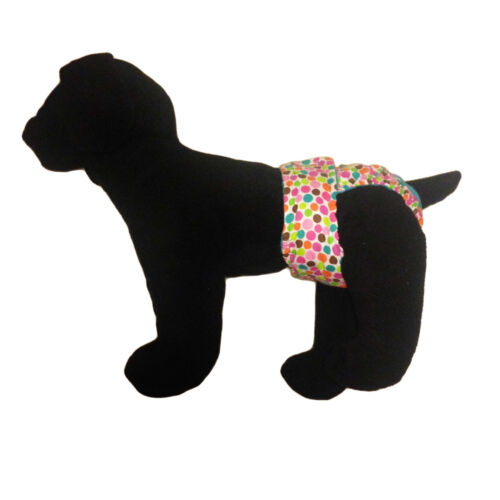 colorful polka dot on white diaper - model 1 colorful polka dot on white diaper - model 1