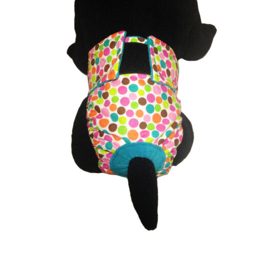 colorful polka dot on white diaper - model 2 colorful polka dot on white diaper - model 2