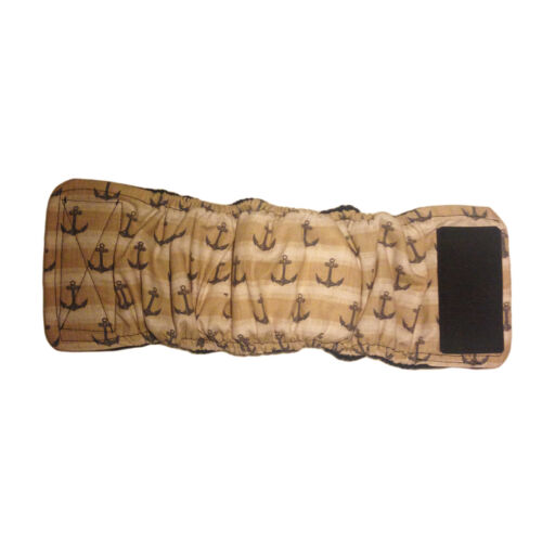 gray anchor on beige belly band - full gray anchor on beige belly band - full