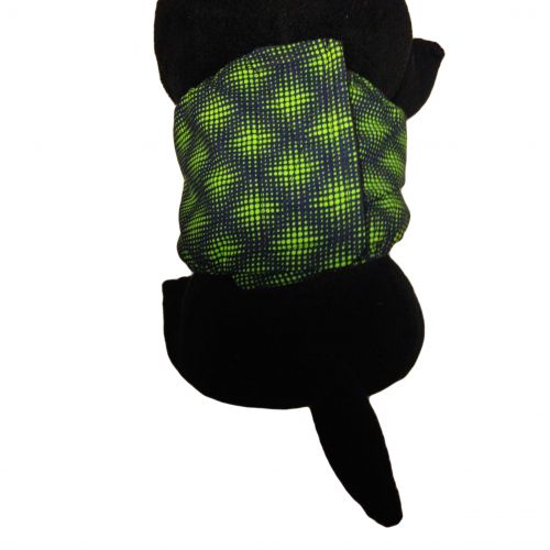 green double dots belly band - model 2