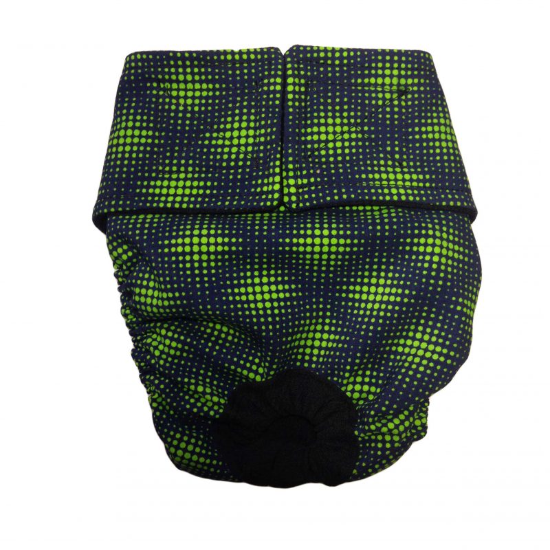 Green Double Dots   Cat Diaper