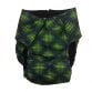 green double dots diaper - back