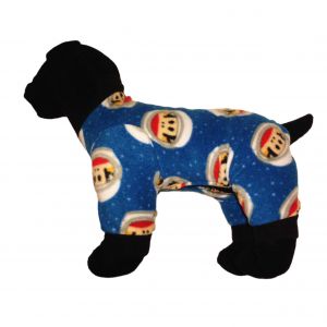 Dog Pajama made from Julius Monkey Astronaut fabric