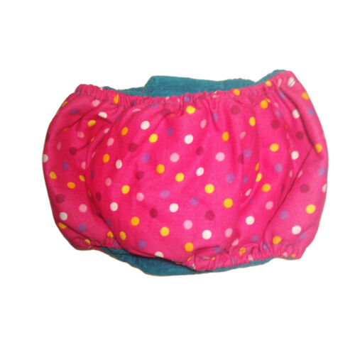 polka dot on pink belly band - back polka dot on pink belly band - back
