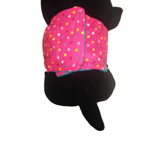 polka dot on pink belly band - model 2 polka dot on pink belly band - model 2