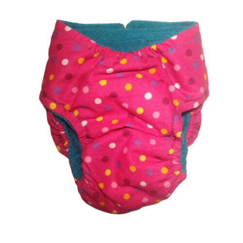polka dot on pink diaper - back polka dot on pink diaper - back