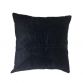 throw pillow - cordoroy dark blue backing