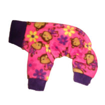 Happy Monkey and Flowers Dog Pajama