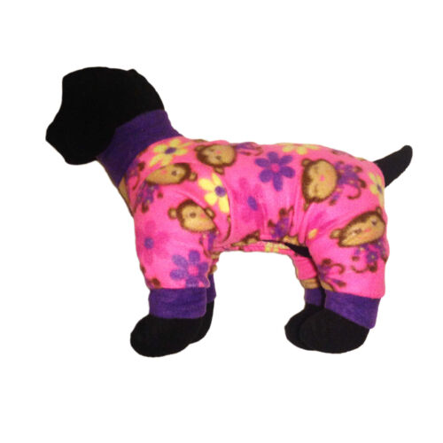 monkey and flowers on pink pajama - model 1 monkey and flowers on pink pajama - model 1