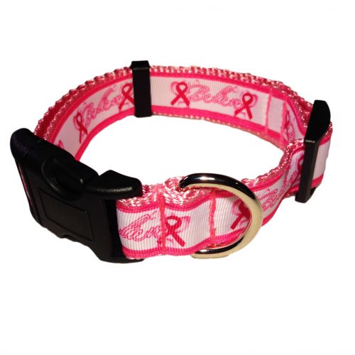 pink ribbon collar