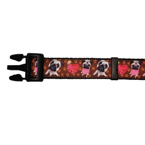 pug love collar - open 1 pug love collar - open 1