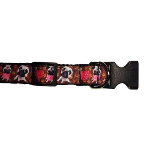 pug love collar - open 2 pug love collar - open 2
