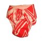 red pattern diaper - back