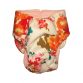 stylish flower on white diaper - back