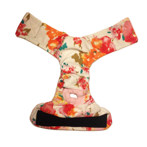 stylish flower on white diaper - open stylish flower on white diaper - open