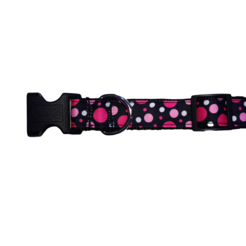 pink and white dots collar - side 2 pink and white dots collar - side 2
