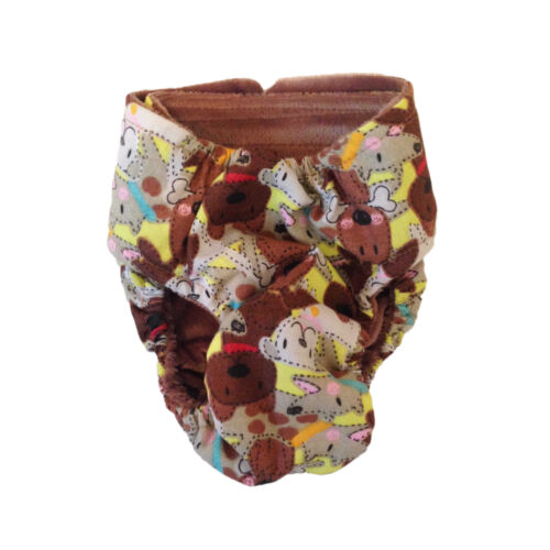 brown doggie with bones diaper - back brown doggie with bones diaper - back