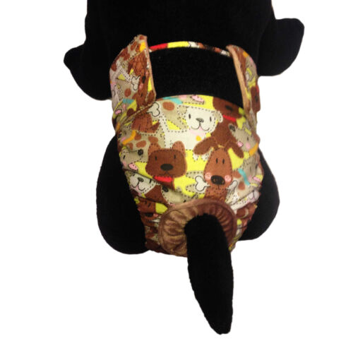 brown doggie with bones diaper - model 2 brown doggie with bones diaper - model 2