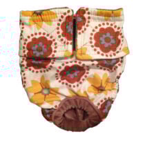 Forever Flower on White Premium Waterproof Dog Diaper