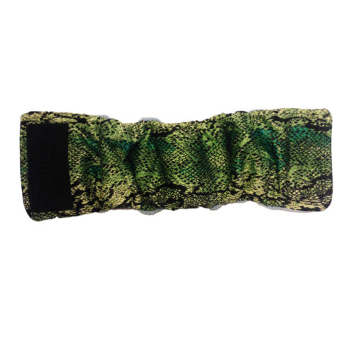 green snake skin belly band - open green snake skin belly band - open