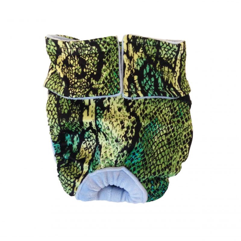 Green Snake Skin Premium Waterproof Dog Diaper
