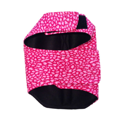 hot pink leopard harness - back hot pink leopard harness - back