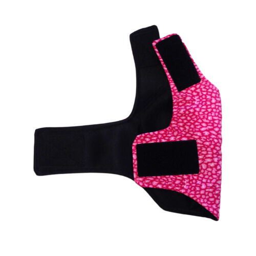 hot pink leopard harness - side hot pink leopard harness - side