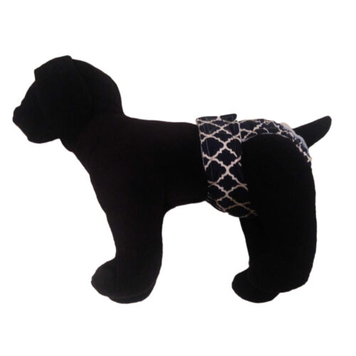 white quatrefoil on blue diaper - model 1 white quatrefoil on blue diaper - model 1