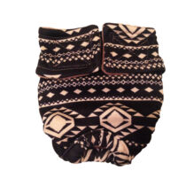 Black and Beige Southwest   Cat Diaper