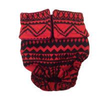 Red and Black Southwest   Cat Diaper