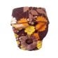 brown and yellow flowers diaper