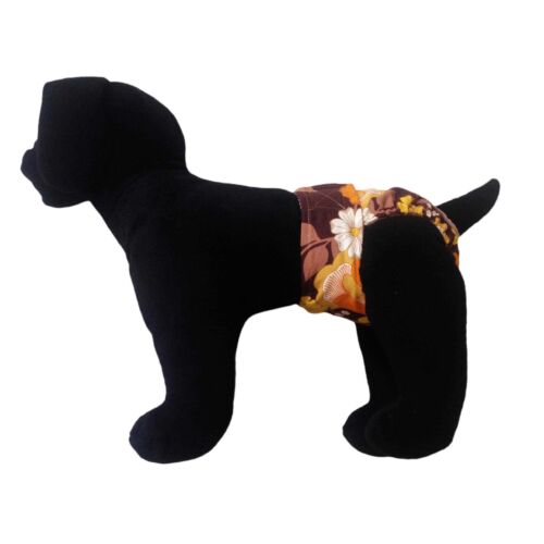 brown and yellow flowers diaper - model 1 brown and yellow flowers diaper - model 1